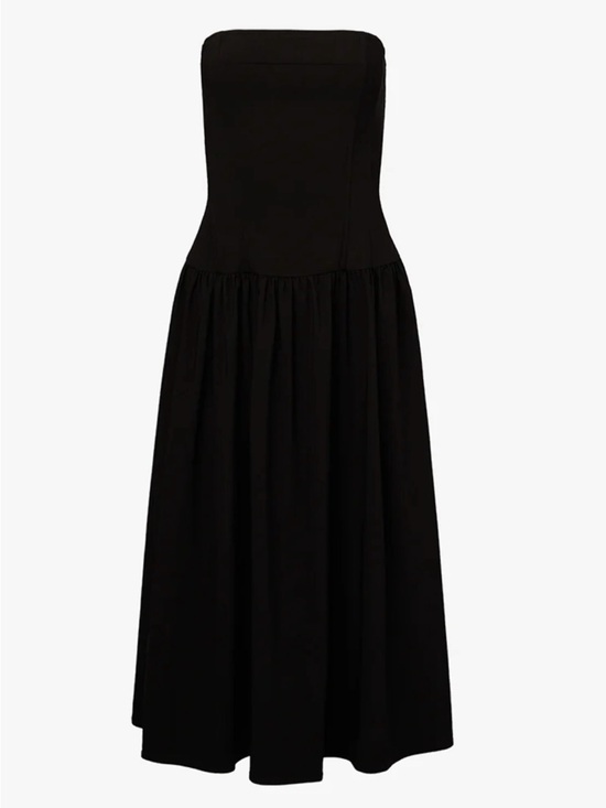 WeWoreWhat Dresses & Skirts - WeWoreWhat Strapless Black Corset Midi Dress